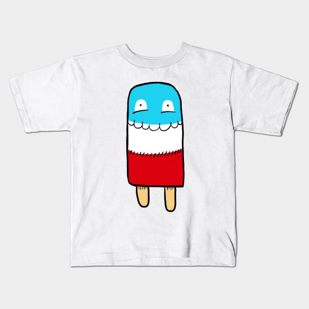 Ice Pop Person Kids T-Shirt by chawlie